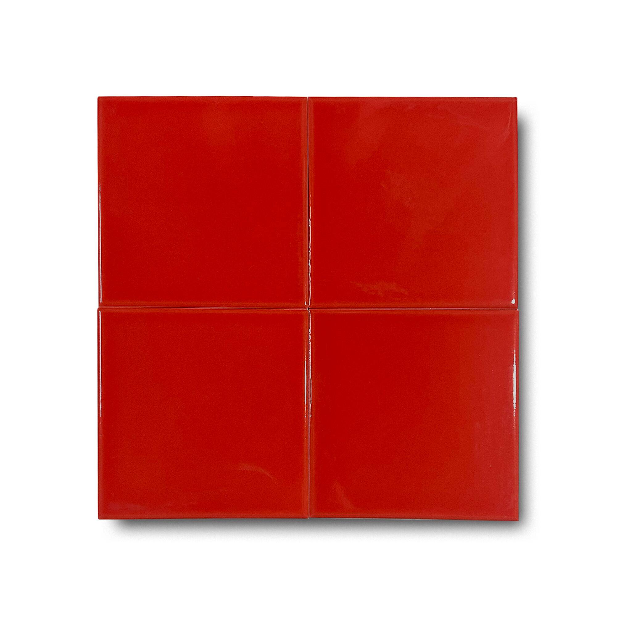 12x12 cm Seramik Karo - Kırmızı - igc107