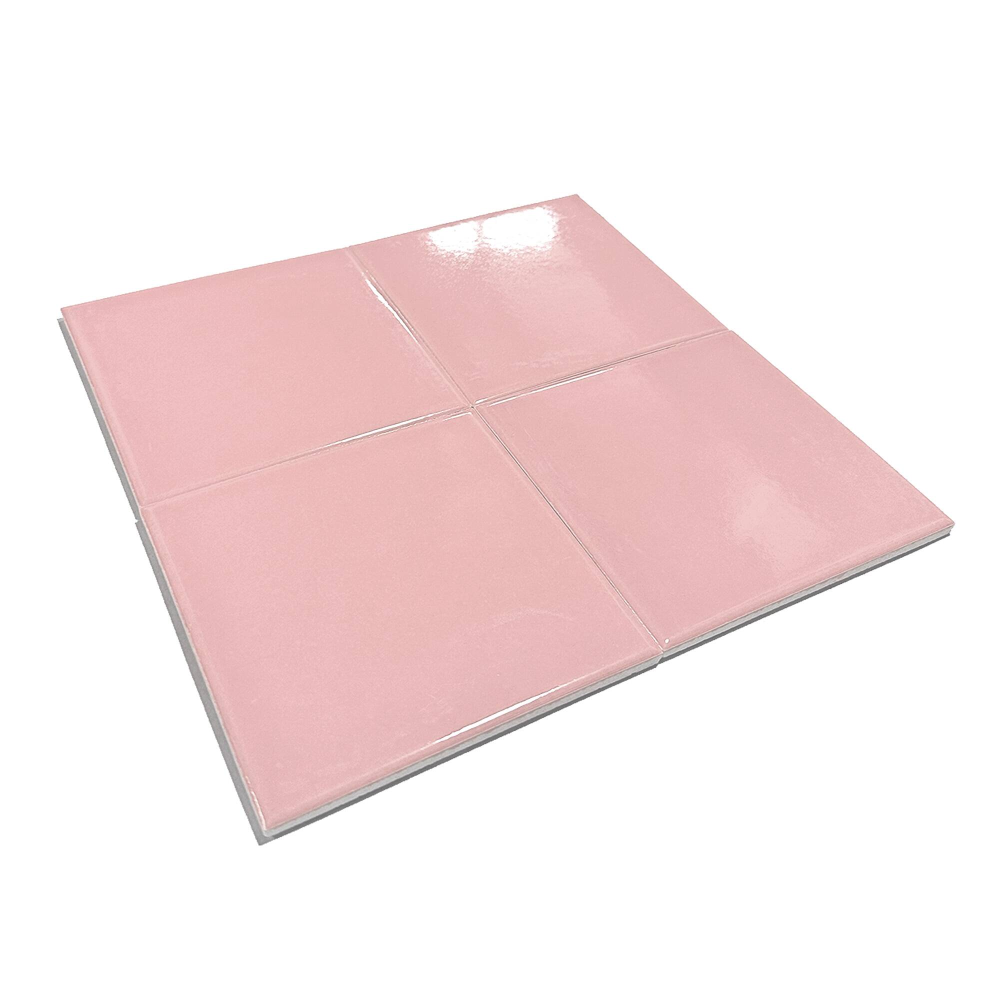 12x12 cm Seramik Karo - Pembe - igc108 - Görsel 2