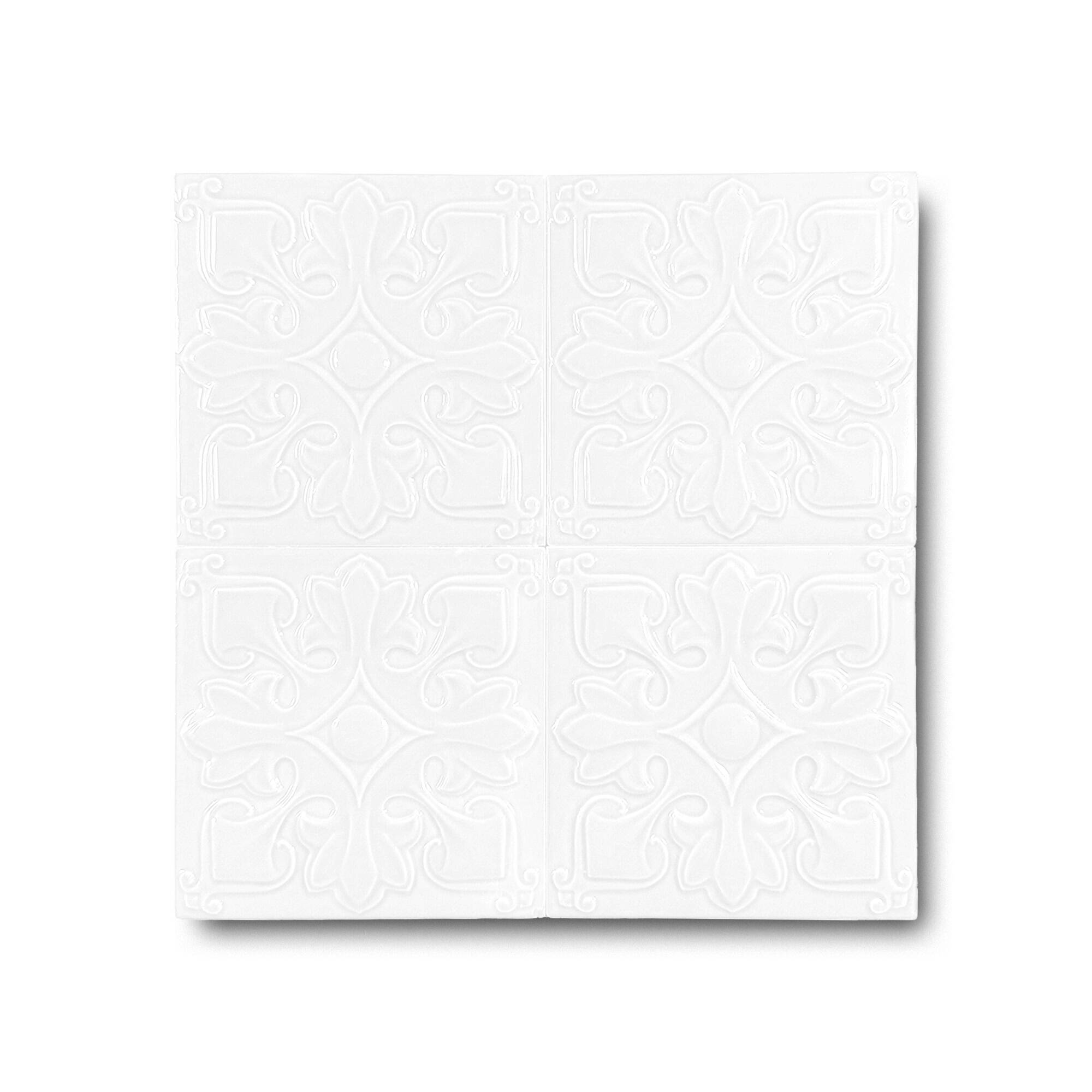 12x12 cm Yonca Seramik Karo - Beyaz - igc121