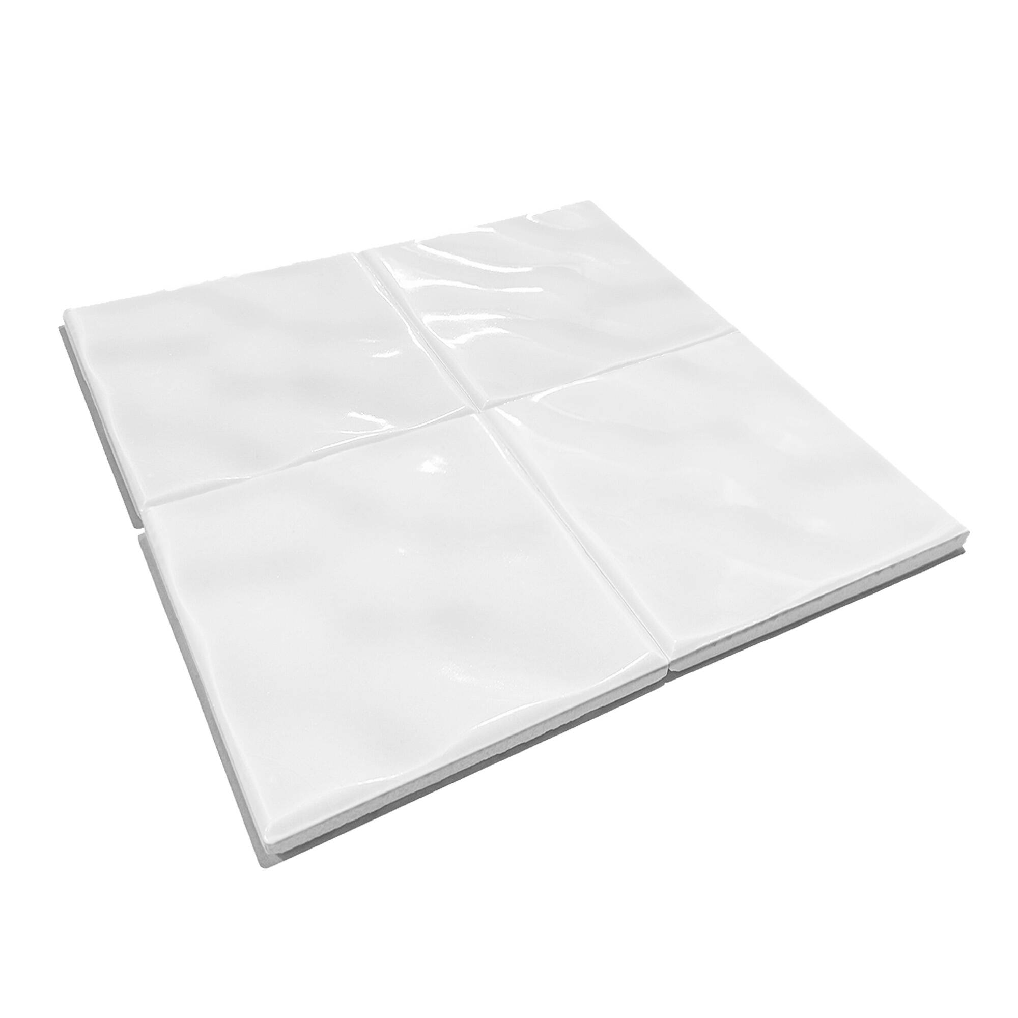 12x12 cm Dalga Seramik Karo - Beyaz - igc131 - Görsel 2