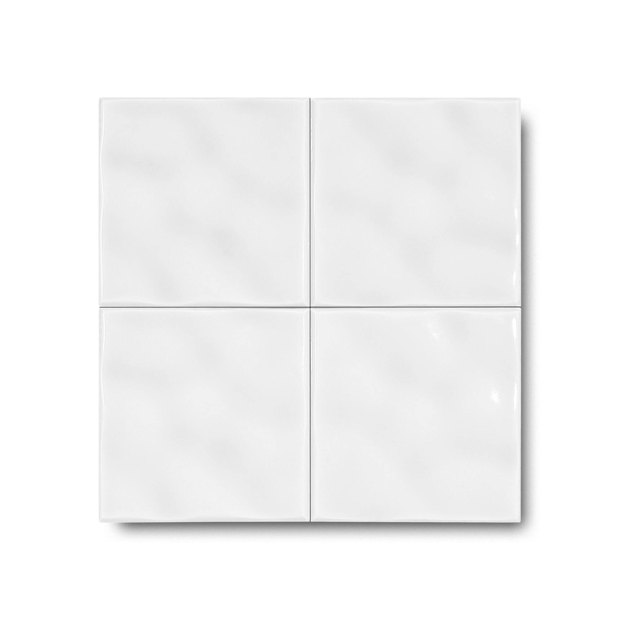 12x12 cm Dalga Seramik Karo - Beyaz - igc131