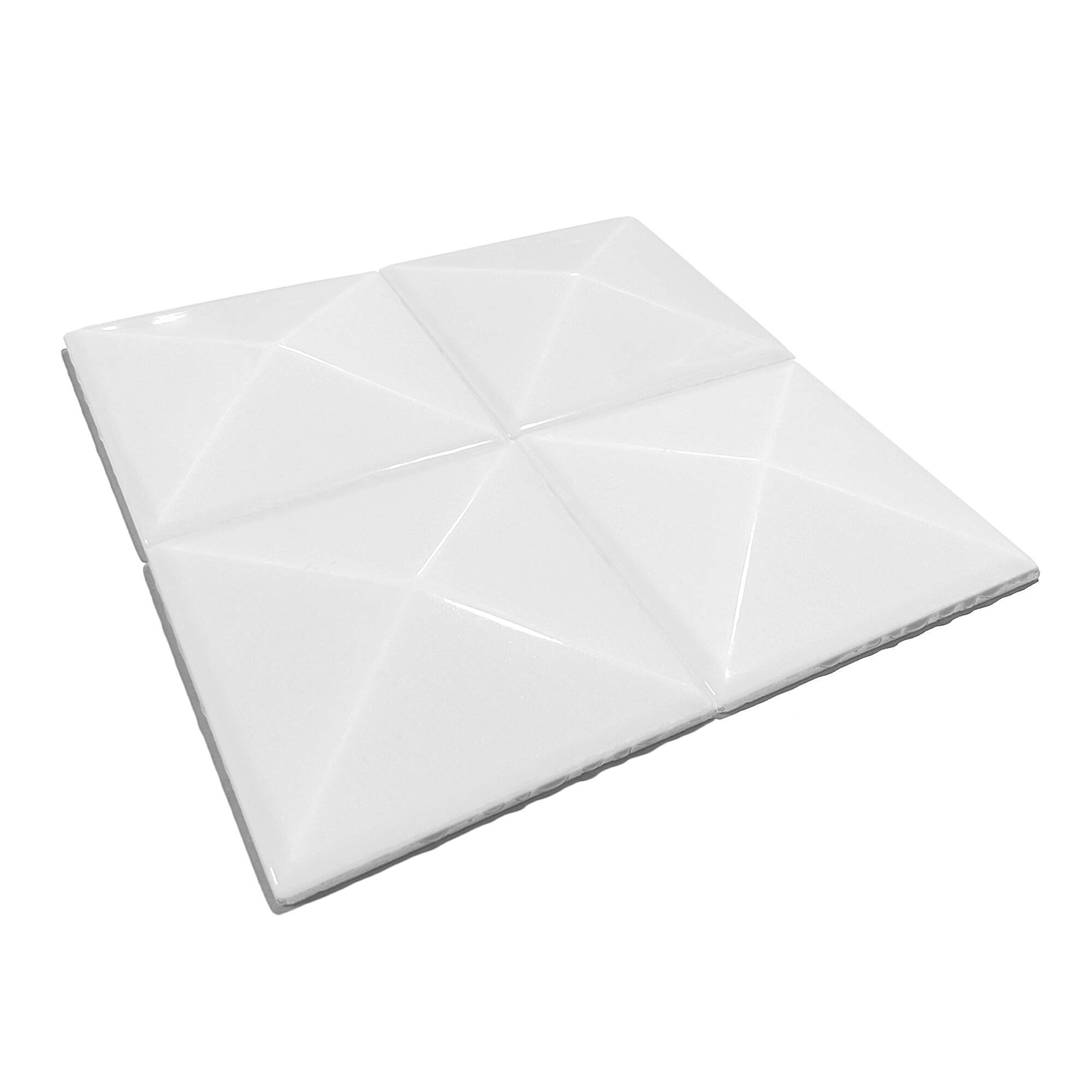 12x12 cm Piramit Seramik Karo - Beyaz - igc141 - Görsel 2