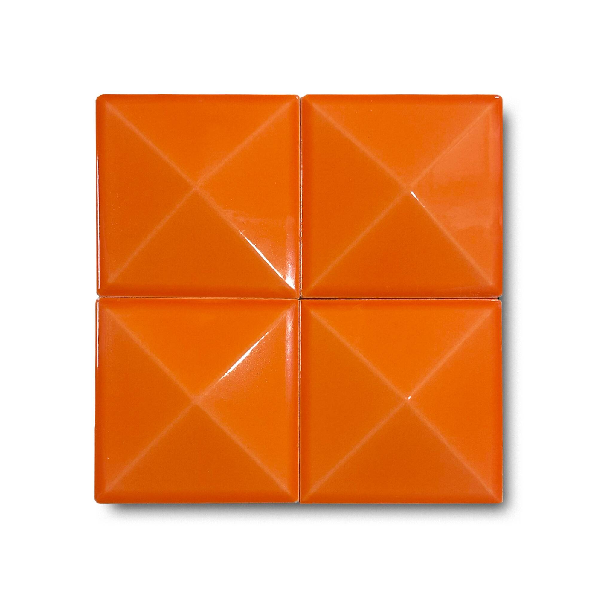 12x12 cm Piramit Seramik Karo - Turuncu - igc146