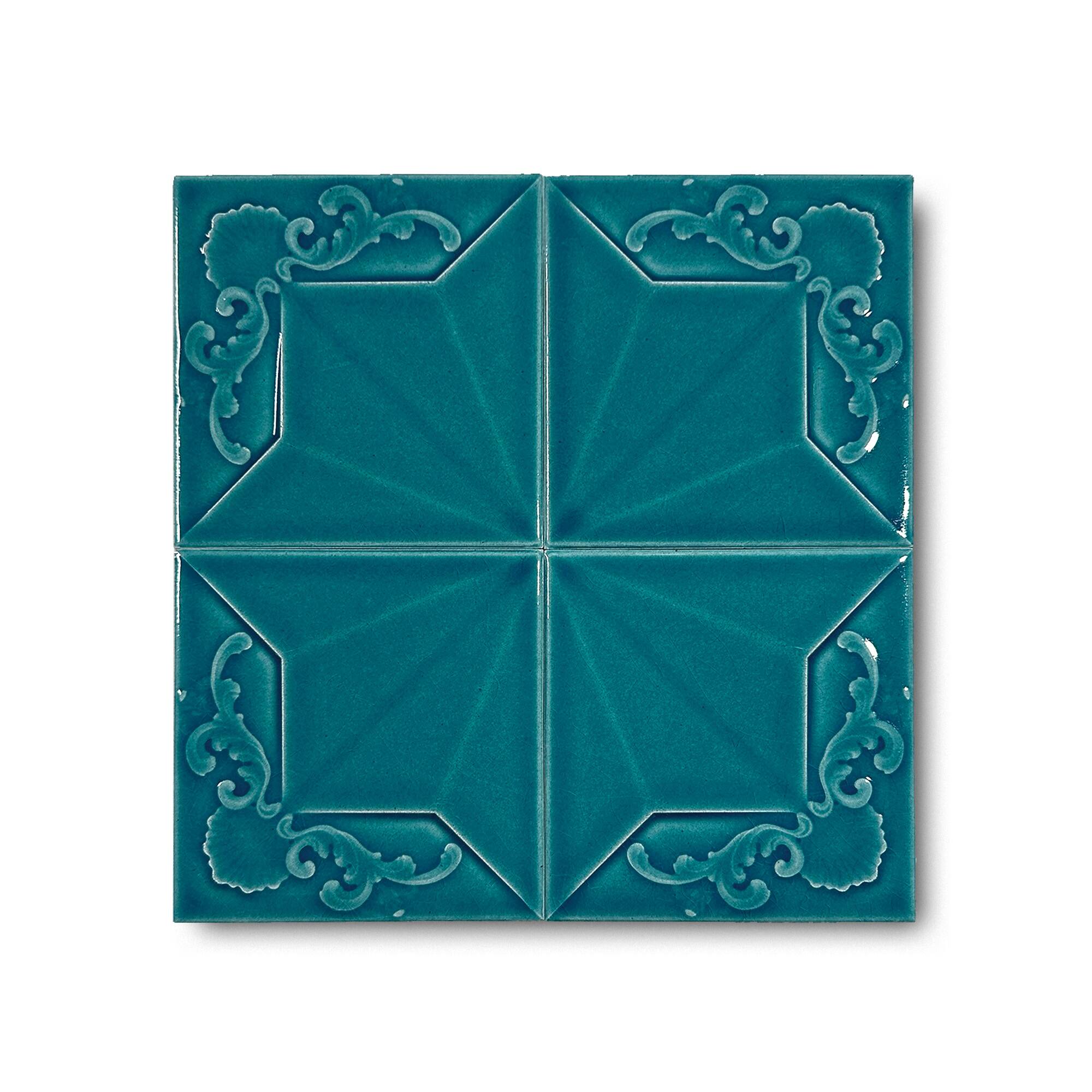 12x12 cm Arma Seramik Karo - Turkuaz - igc173