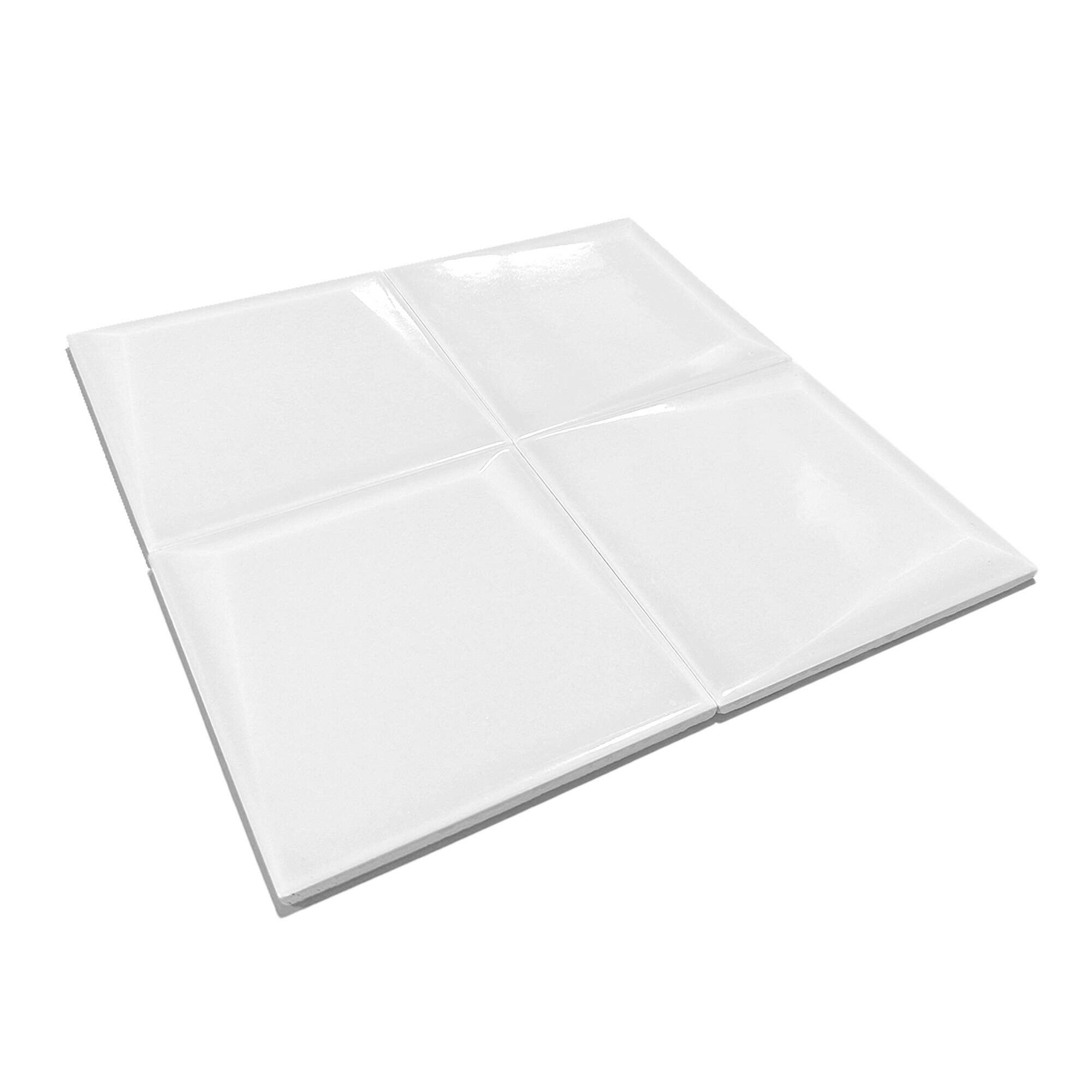 12x12 cm Block Seramik Karo - Beyaz - igc181 - Görsel 2
