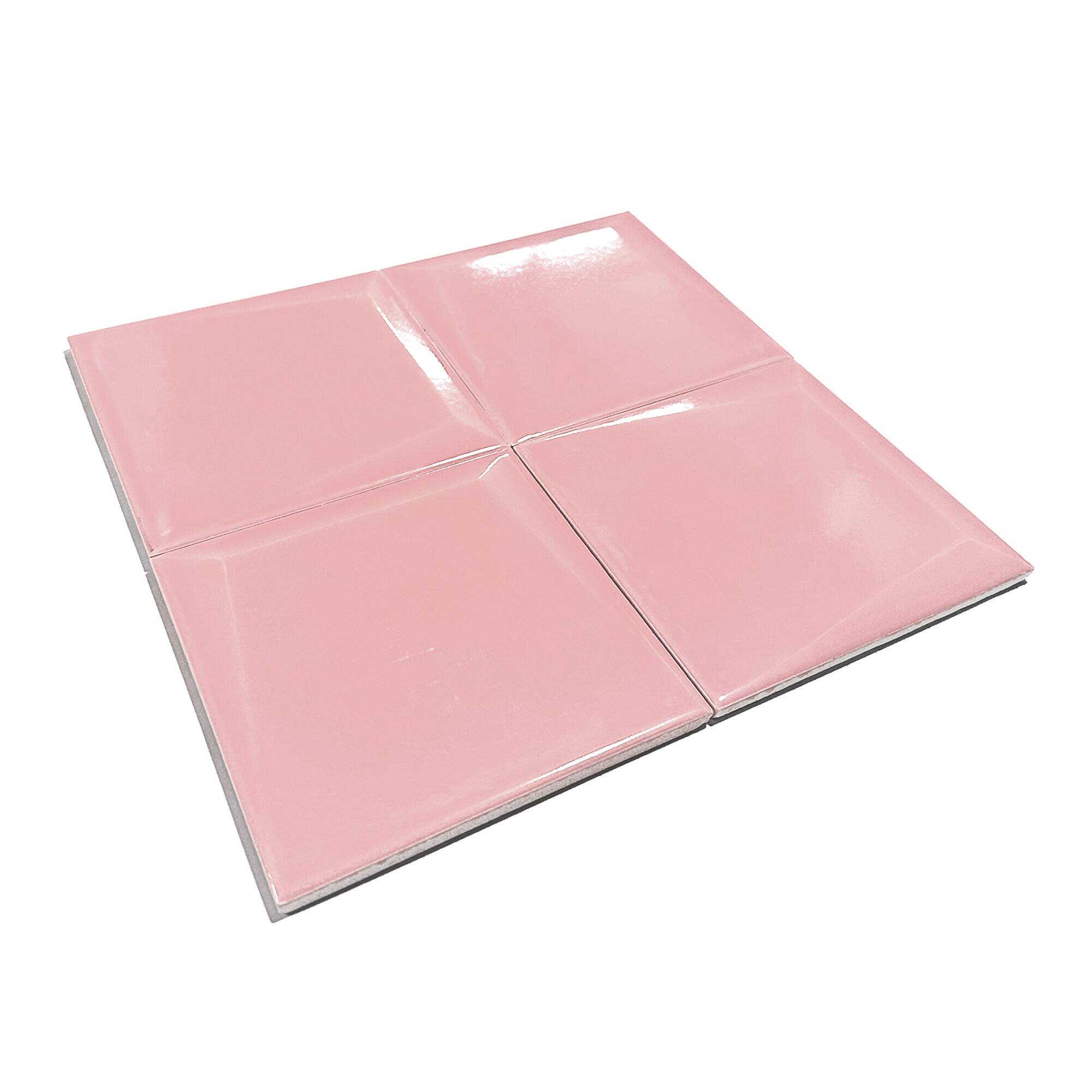 12x12 cm Block Seramik Karo - Pembe - igc188 - Görsel 2