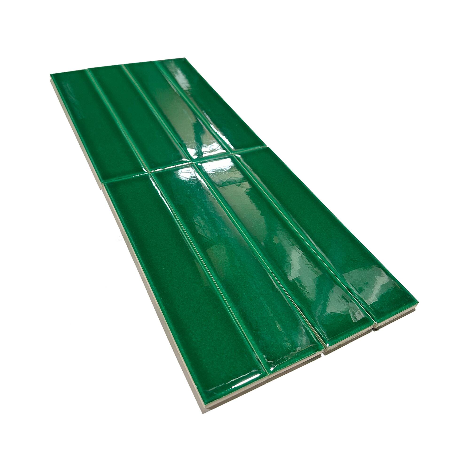 5x25 cm Seramik Karo - Zümrüt - igc202 - Görsel 2