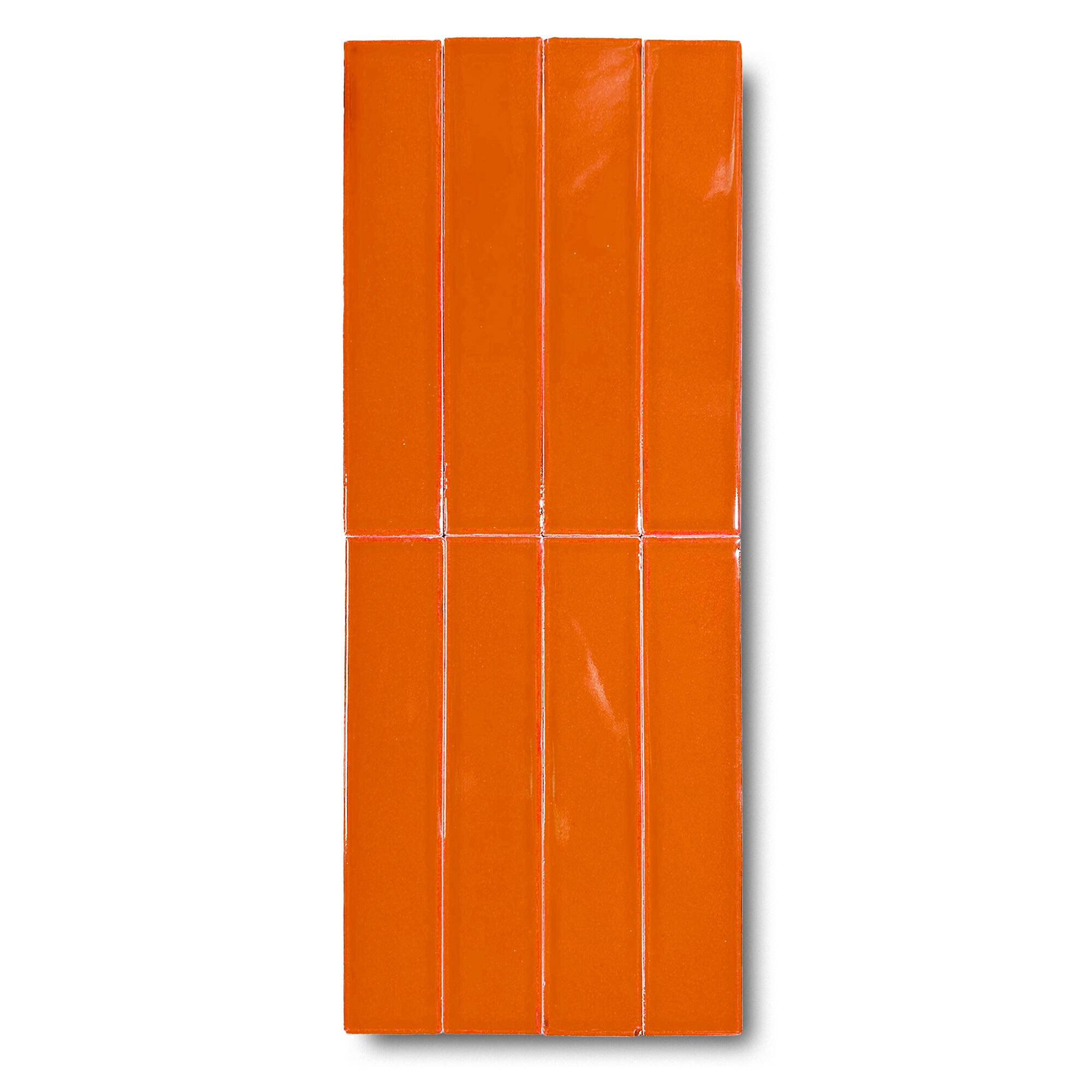 5x25 cm Seramik Karo - Turuncu - igc206