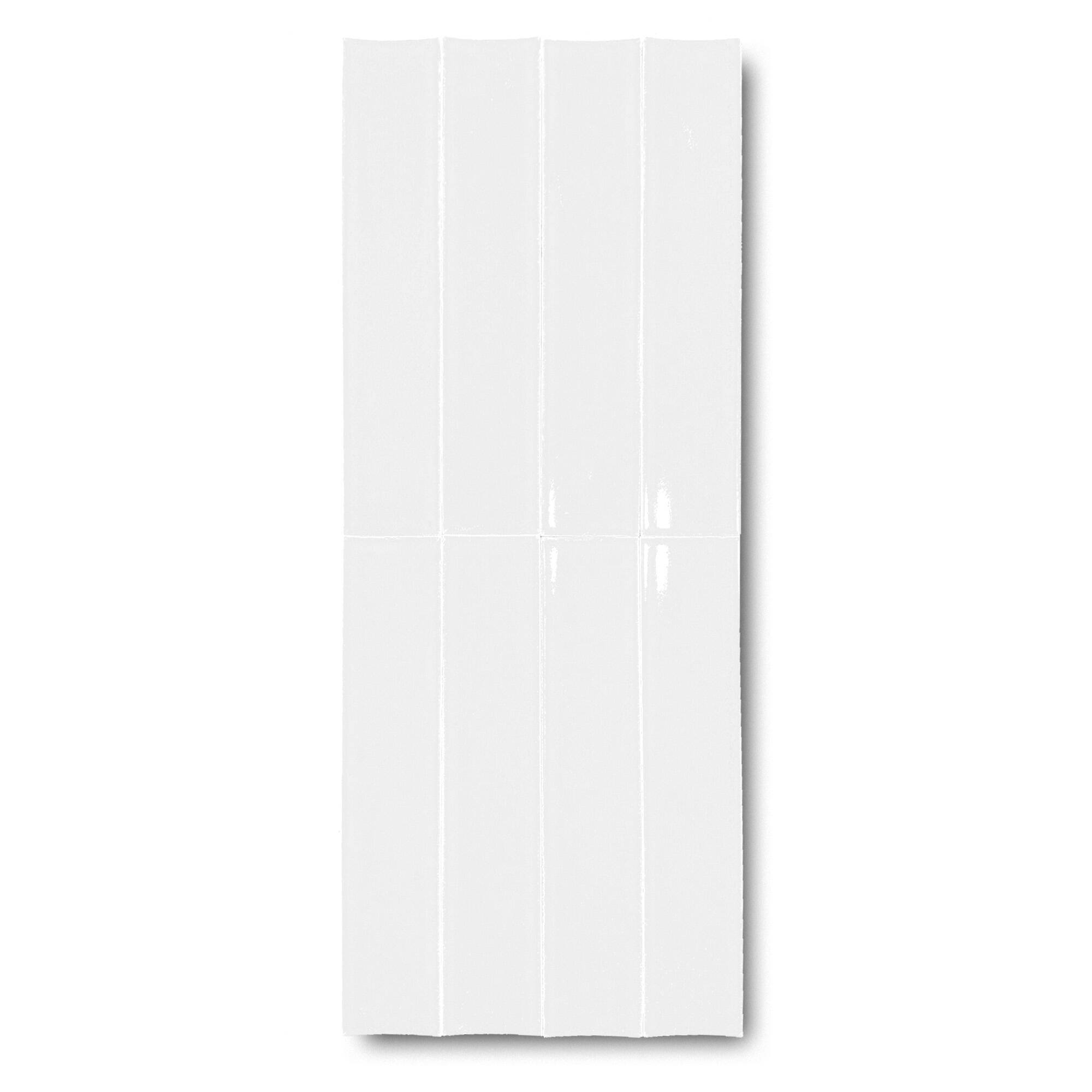5x25 cm Wow Seramik Karo - Beyaz - igc211