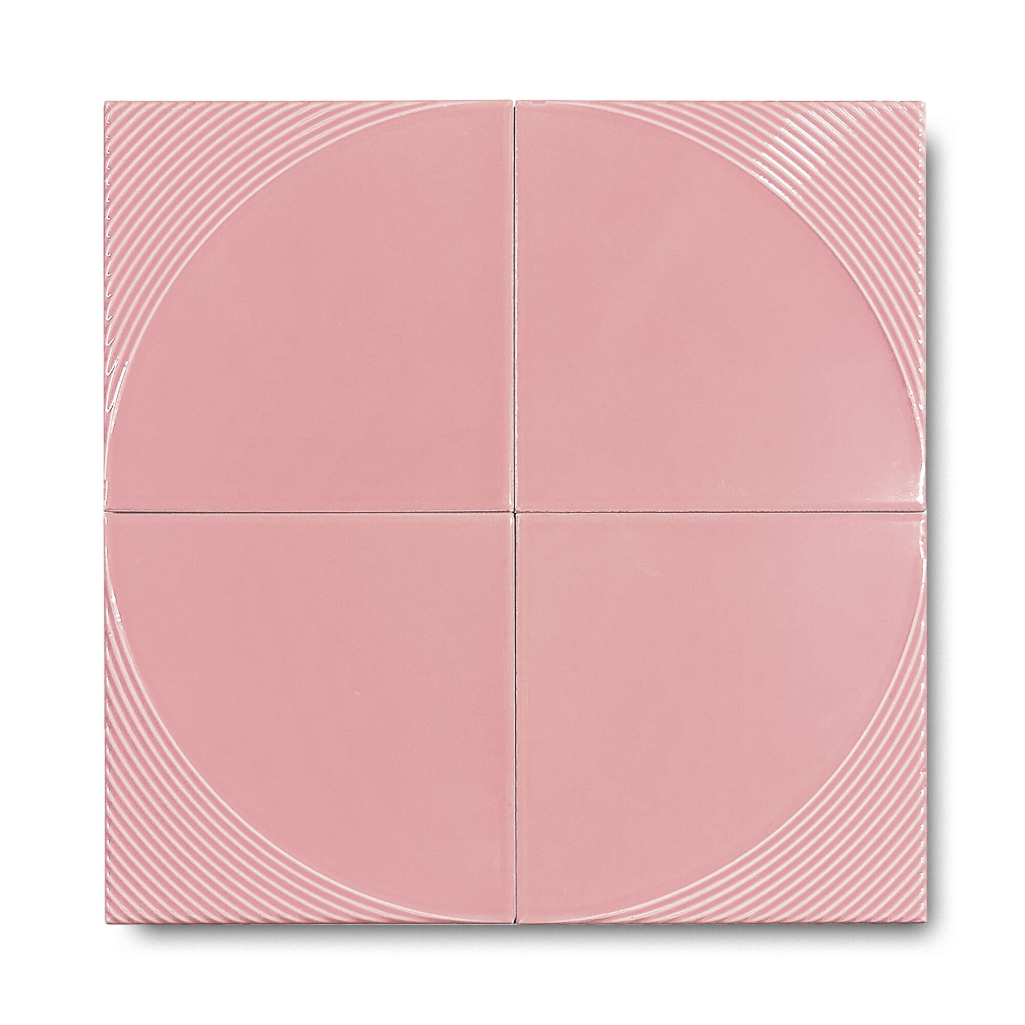 20x20 cm Yay Seramik Karo - Pembe - igc308
