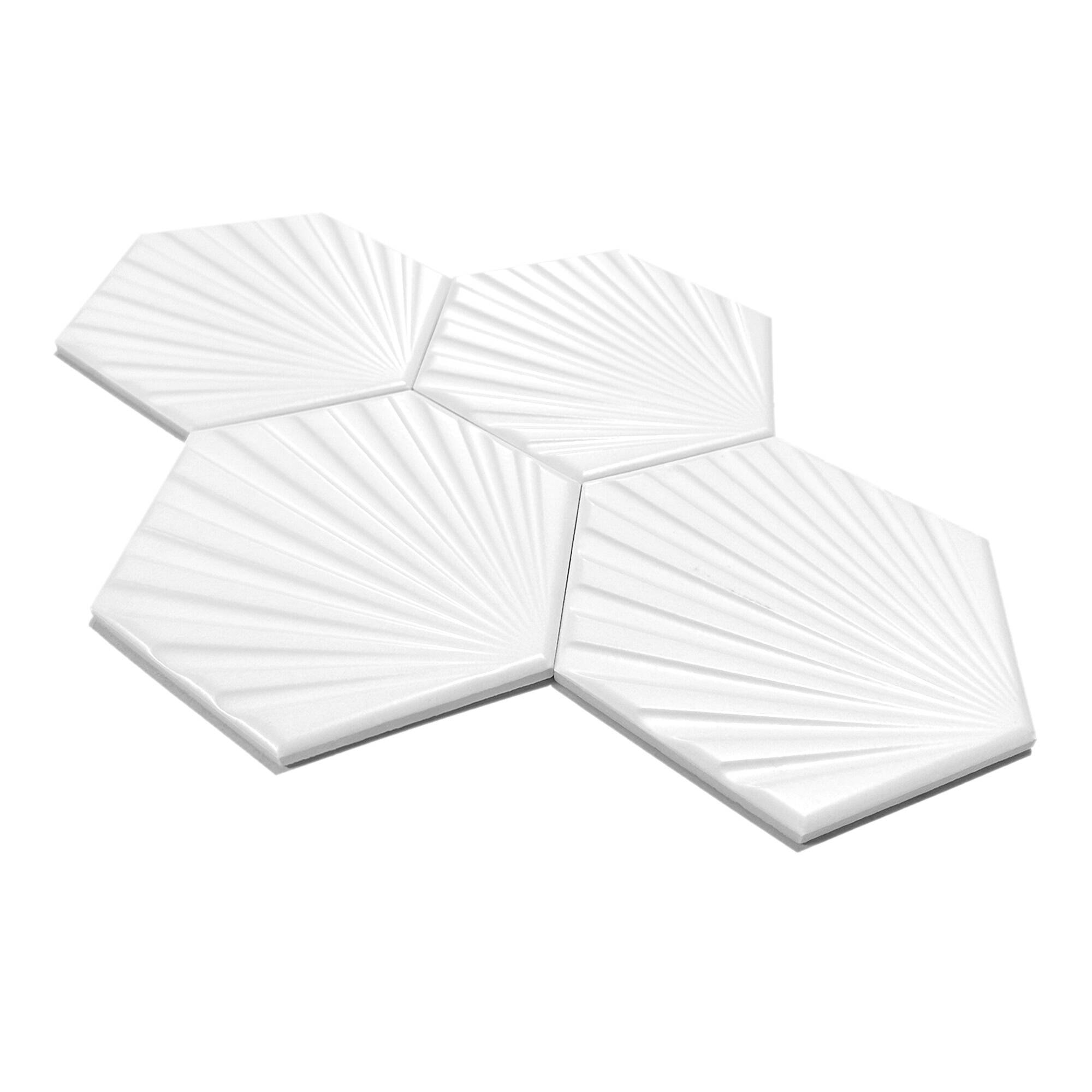 15x17 cm Sunlight Seramik Karo - Beyaz - igc511 - Görsel 2