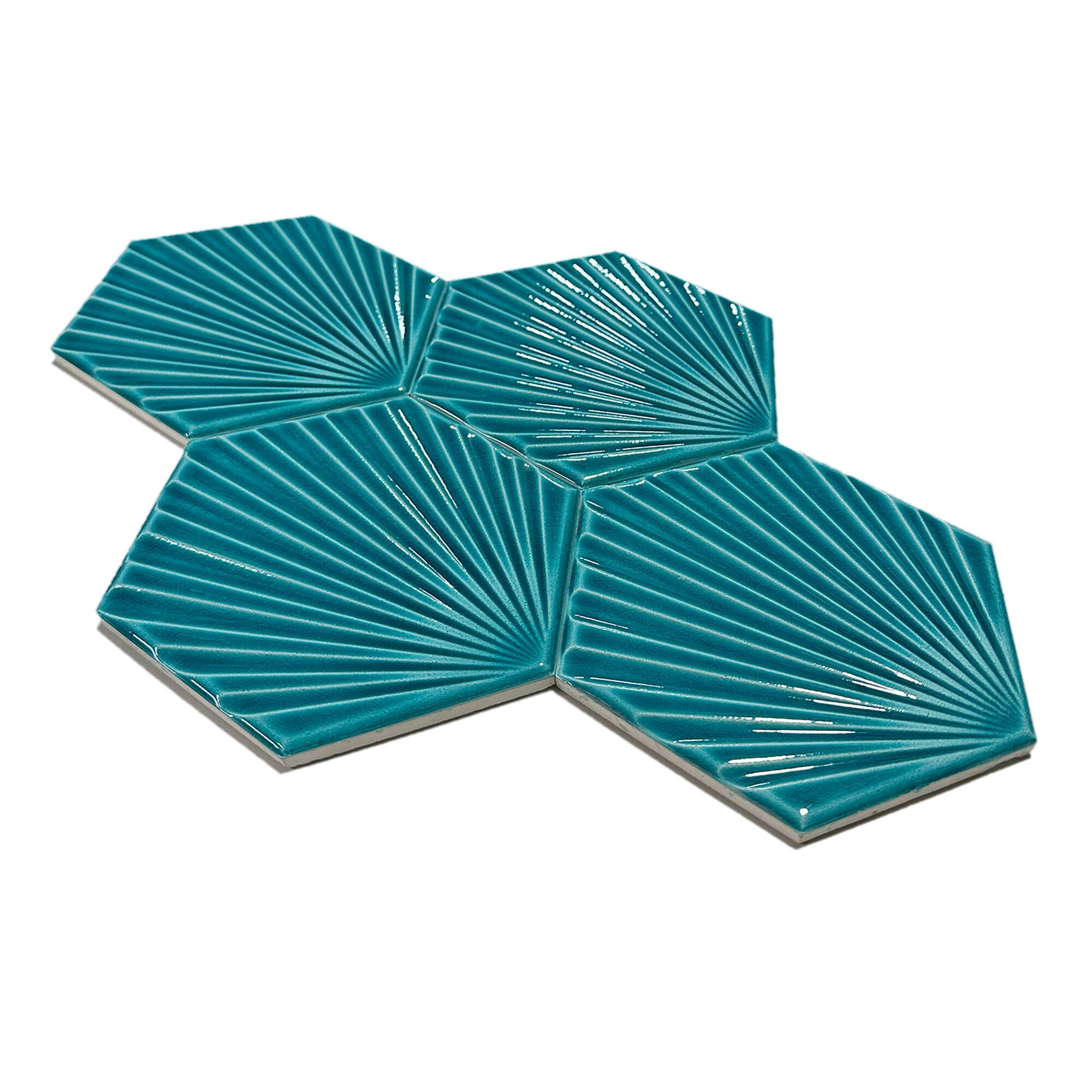 15x17 cm Sunlight Seramik Karo - Turkuaz - igc513 - Görsel 2