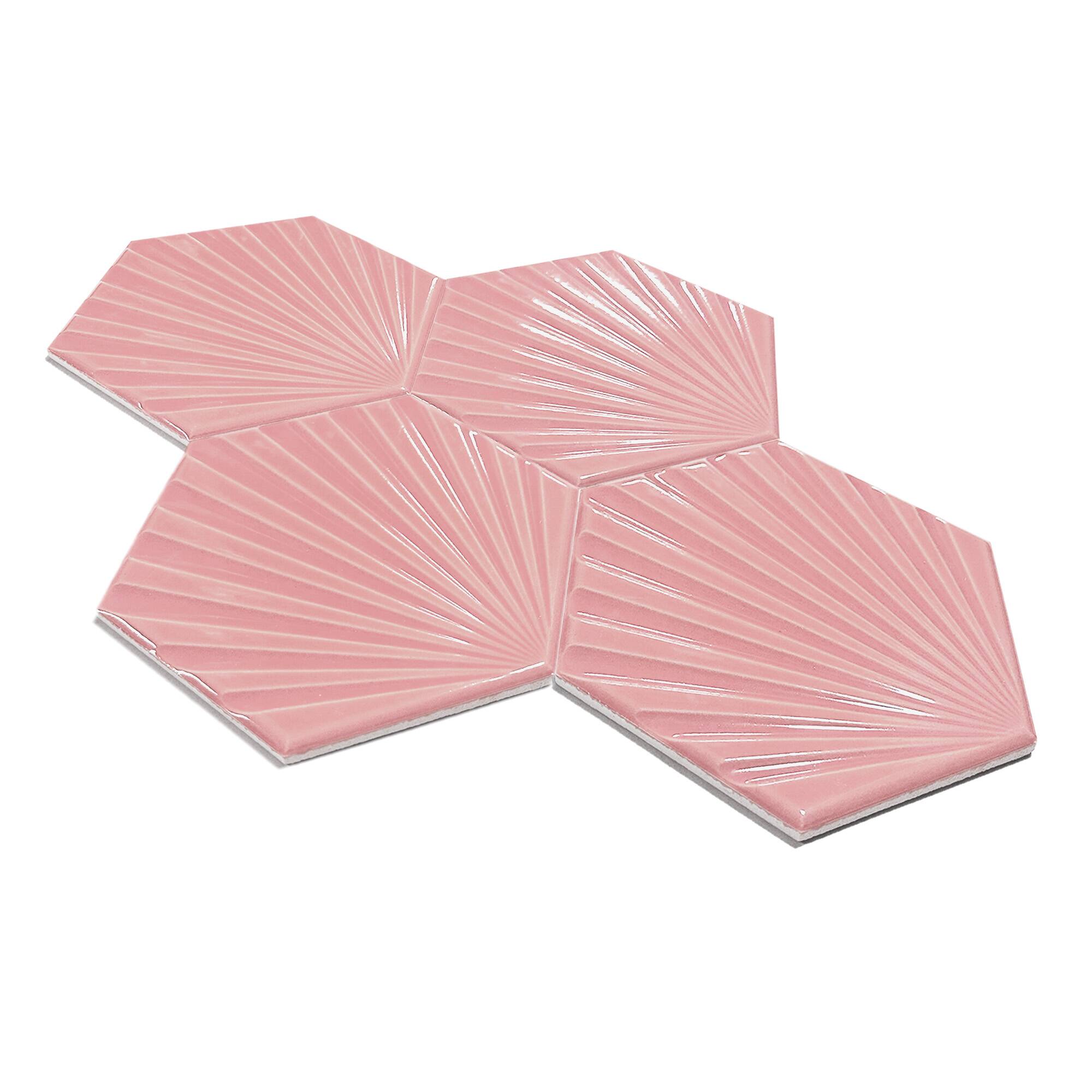 15x17 cm Sunlight Seramik Karo - Pembe - igc518 - Görsel 2