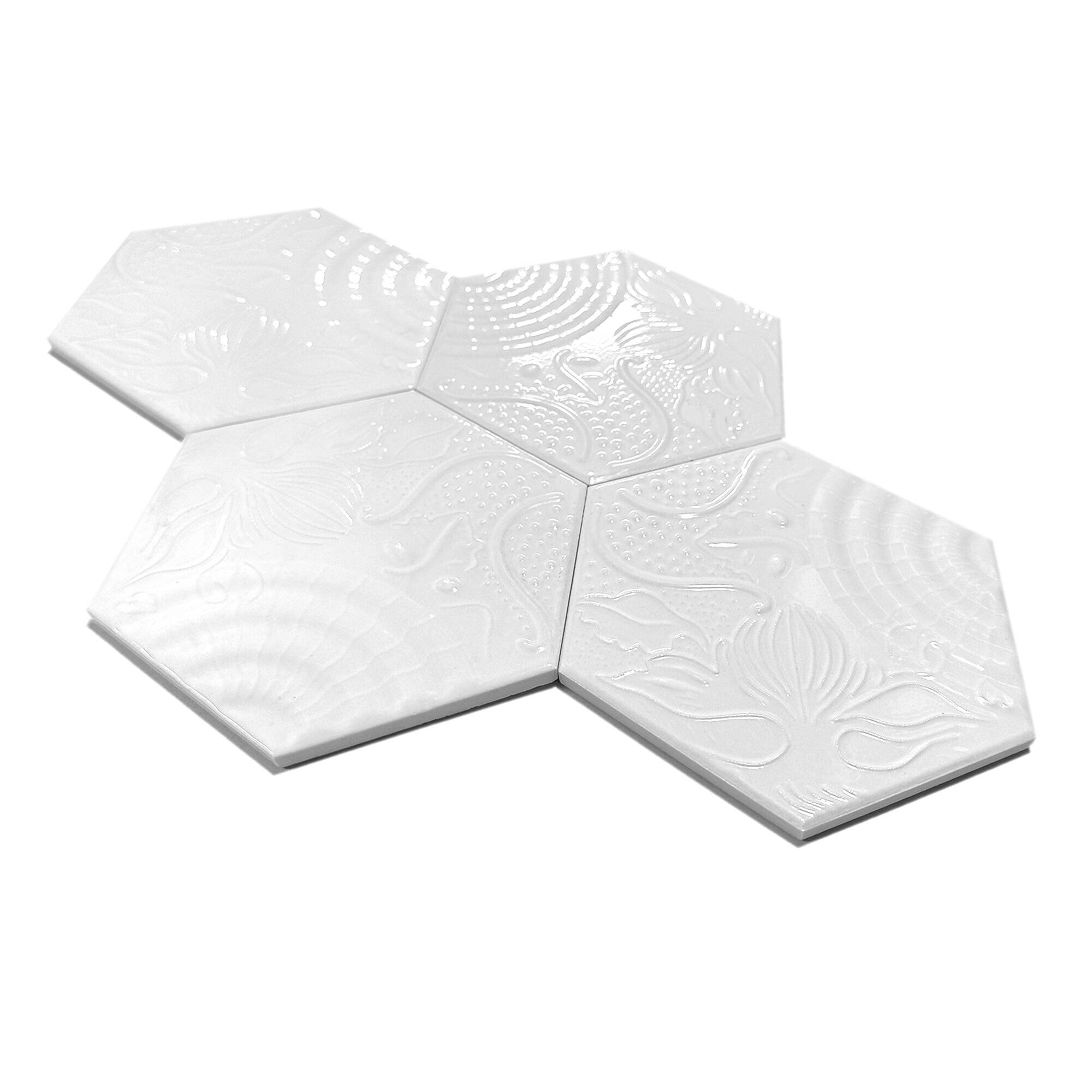 15x17 cm Gaudi Seramik Karo - Beyaz - igc531 - Görsel 2