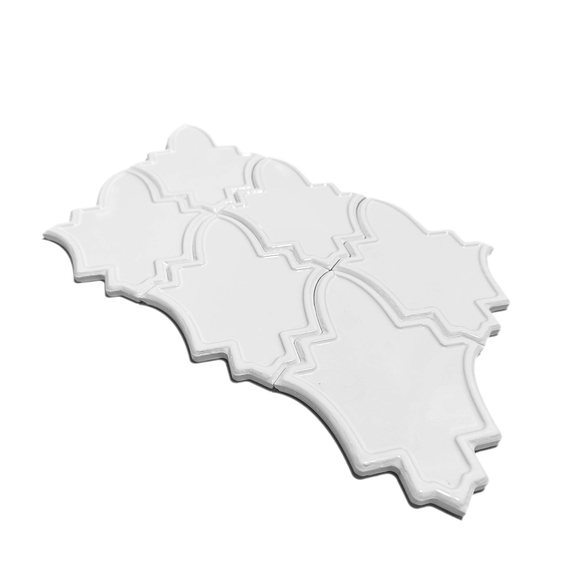 14x19 cm Endülüs Seramik Karo - Beyaz - igc721 - Görsel 2