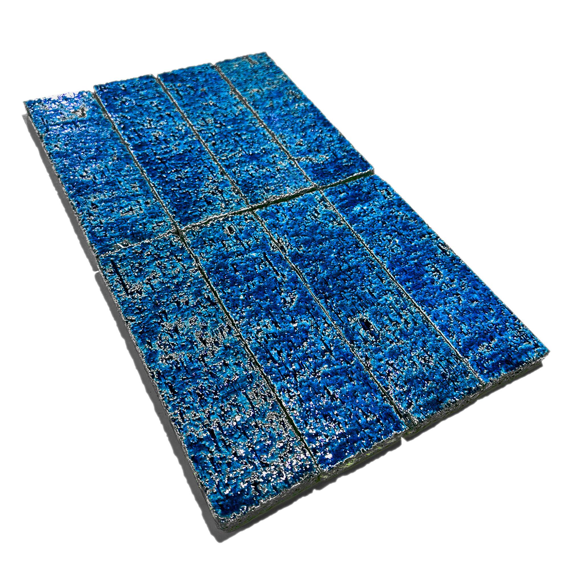 6,5x21,5 cm Klinker Tuğla - Kobalt - igc865 - Görsel 2